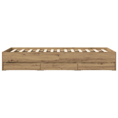 Rám Postele S Úložným Prostorem Dub Artisan 80 X 200 Cm