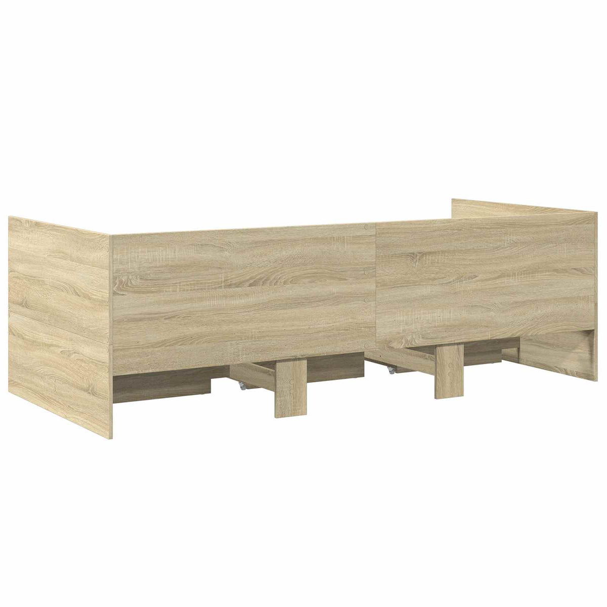 Daybed Se Zásuvkou S Čelo Dub Sonoma Kompozitní Dřevo
