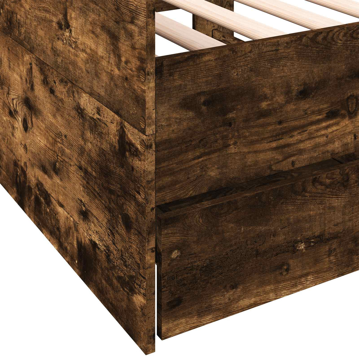Daybed Se Zásuvkou S Čelo Kouřový Dub Kompozitní Dřevo