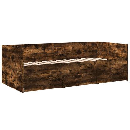 Daybed Se Zásuvkou S Čelo Kouřový Dub Kompozitní Dřevo