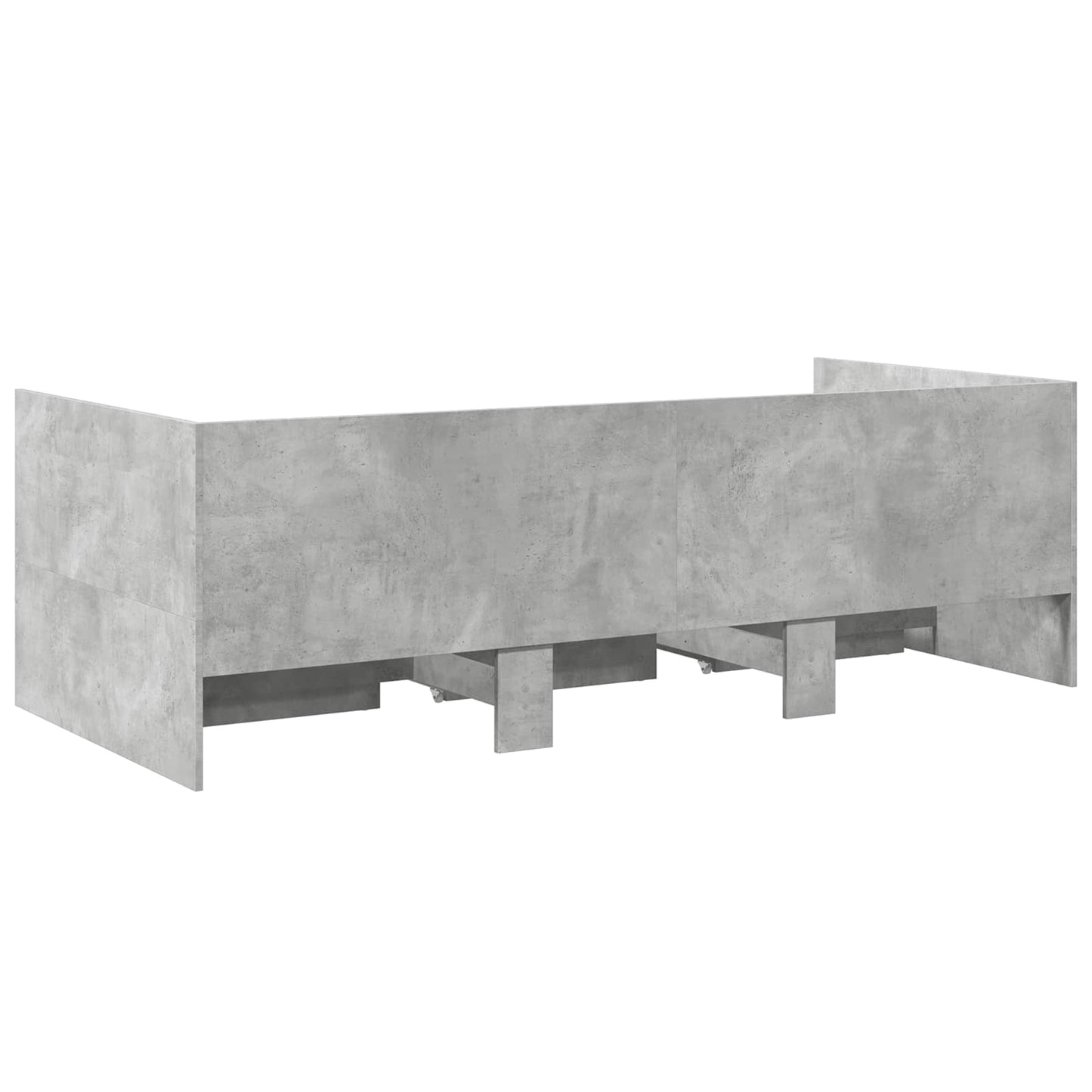 Daybed Se Zásuvkou S Čelo Betonově Šedá Kompozitní Dřevo