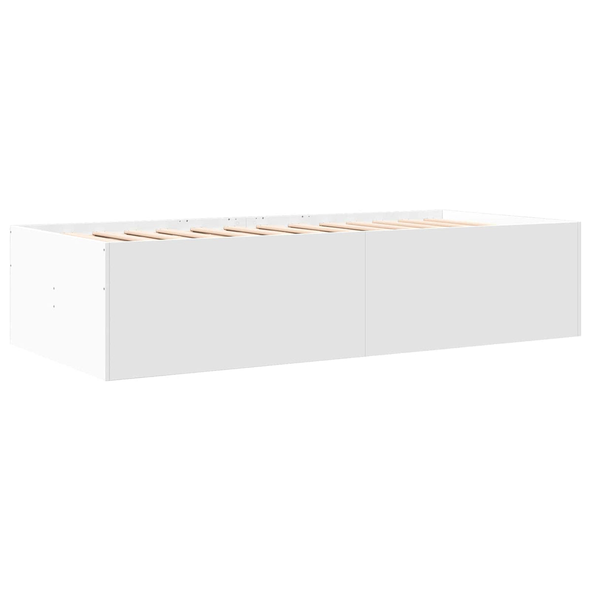 Rám Postele S Úložným Prostorem Se Zásuvkou Bílá 80 X 200 Cm