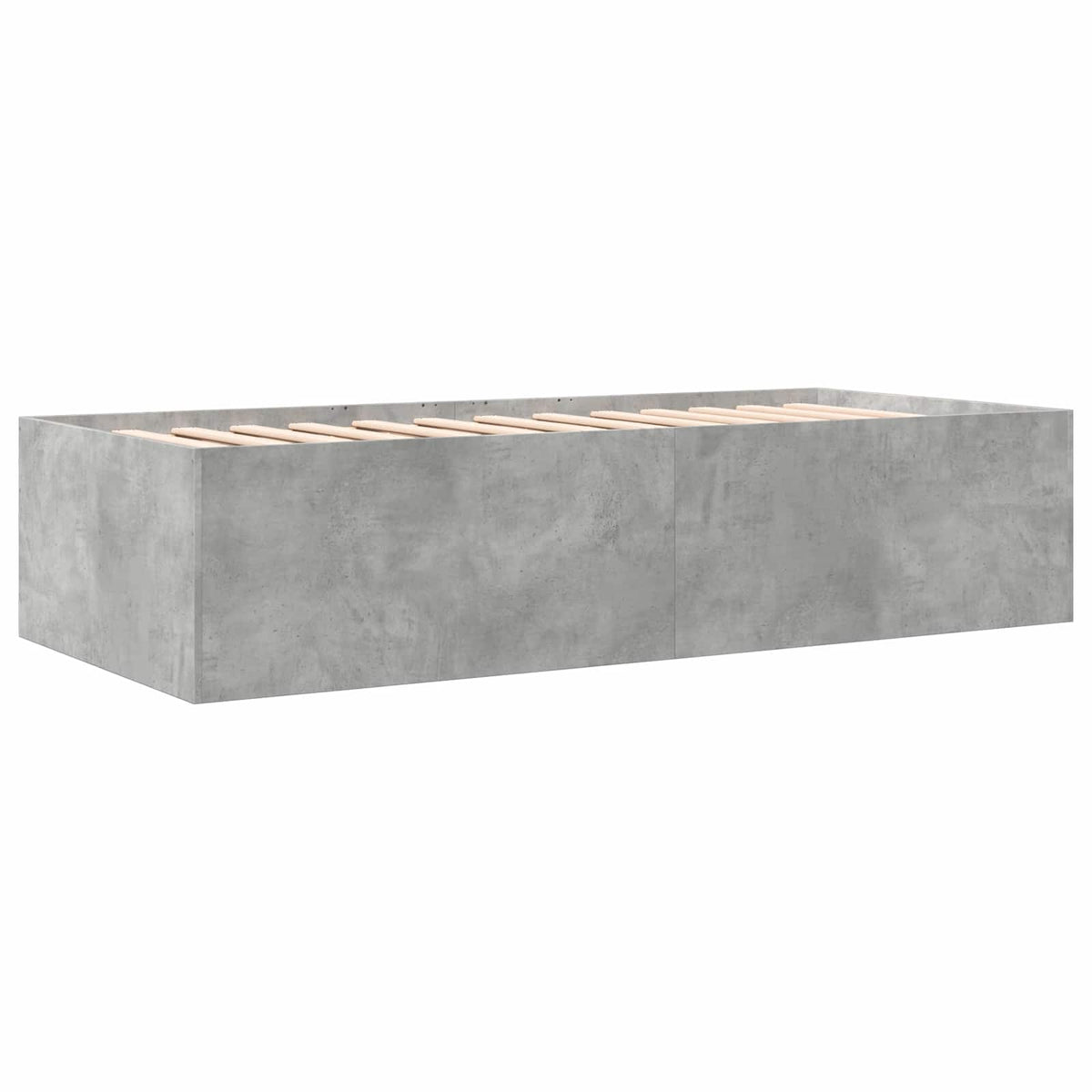 Rám Postele S Úložným Prostorem Betonově Šedá 80 X 200 Cm