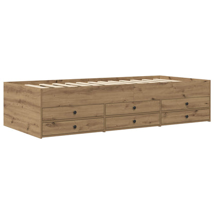 Rám Postele S Úložným Prostorem Dub Artisan 80 X 200 Cm