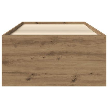 Rám Postele S Úložným Prostorem Dub Artisan 80 X 200 Cm