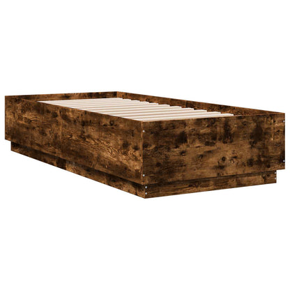 Rám Postele Kouřový Dub 80 X 200 Cm Kompozitní Dřevo