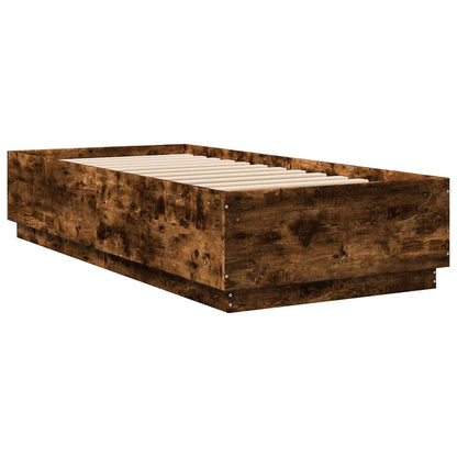 Rám Postele Kouřový Dub 80 X 200 Cm Kompozitní Dřevo