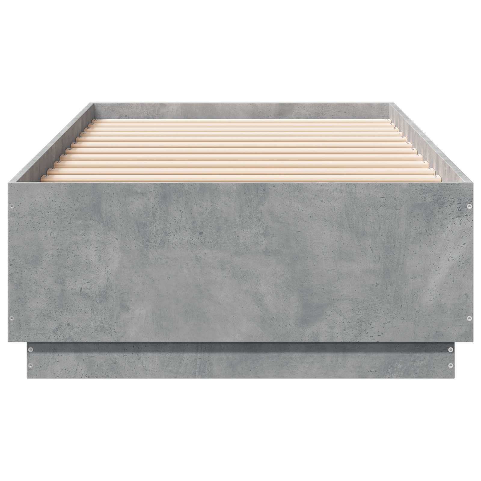Rám Postele Betonově Šedá 80 X 200 Cm Kompozitní Dřevo