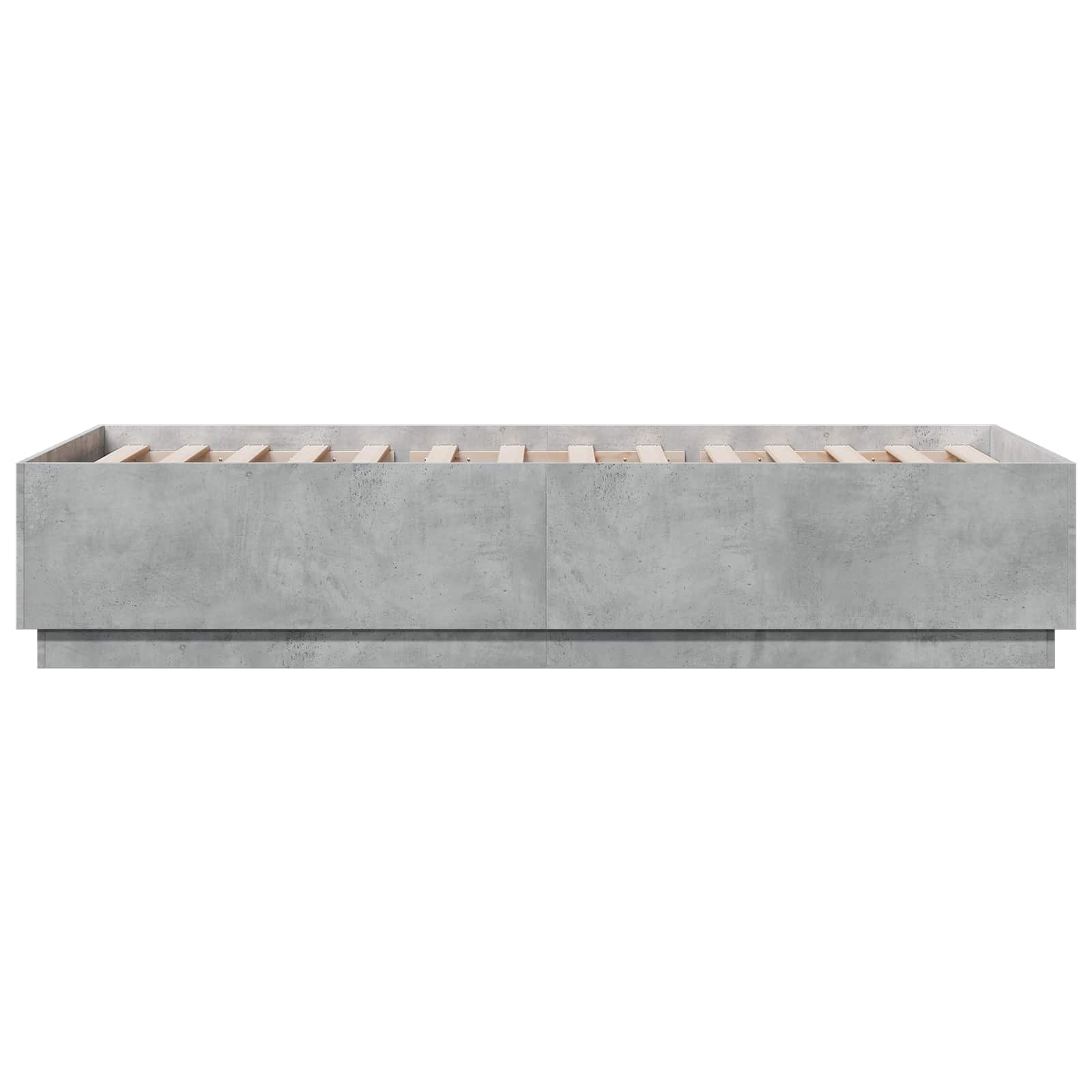 Rám Postele Betonově Šedá 80 X 200 Cm Kompozitní Dřevo