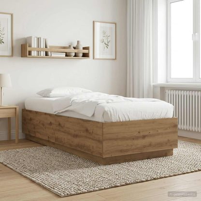 Rám Postele Dub Artisan 80 X 200 Cm Kompozitní Dřevo