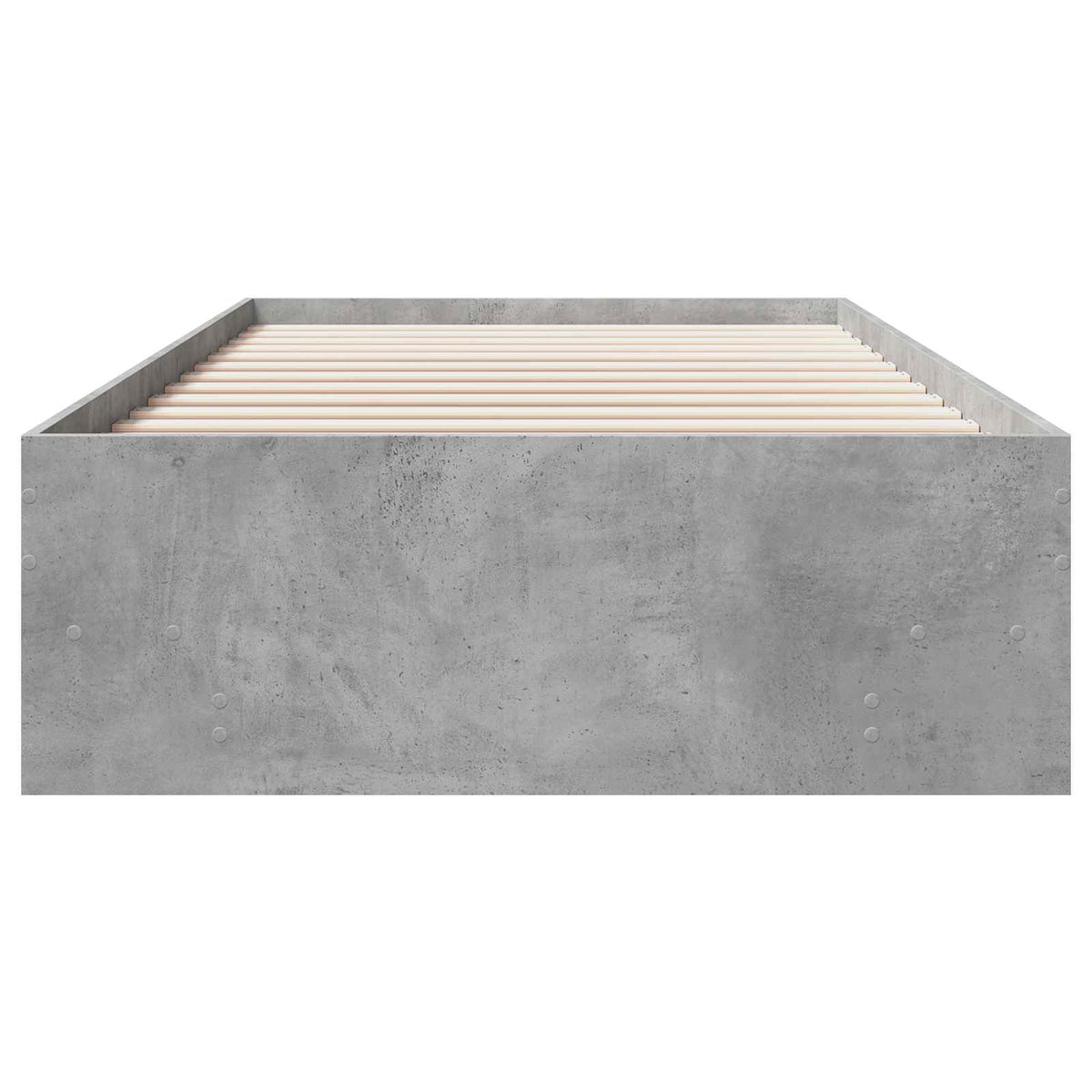 Rám Postele S Policí Betonově Šedá 80 X 200 Cm Kompozitní Dřevo