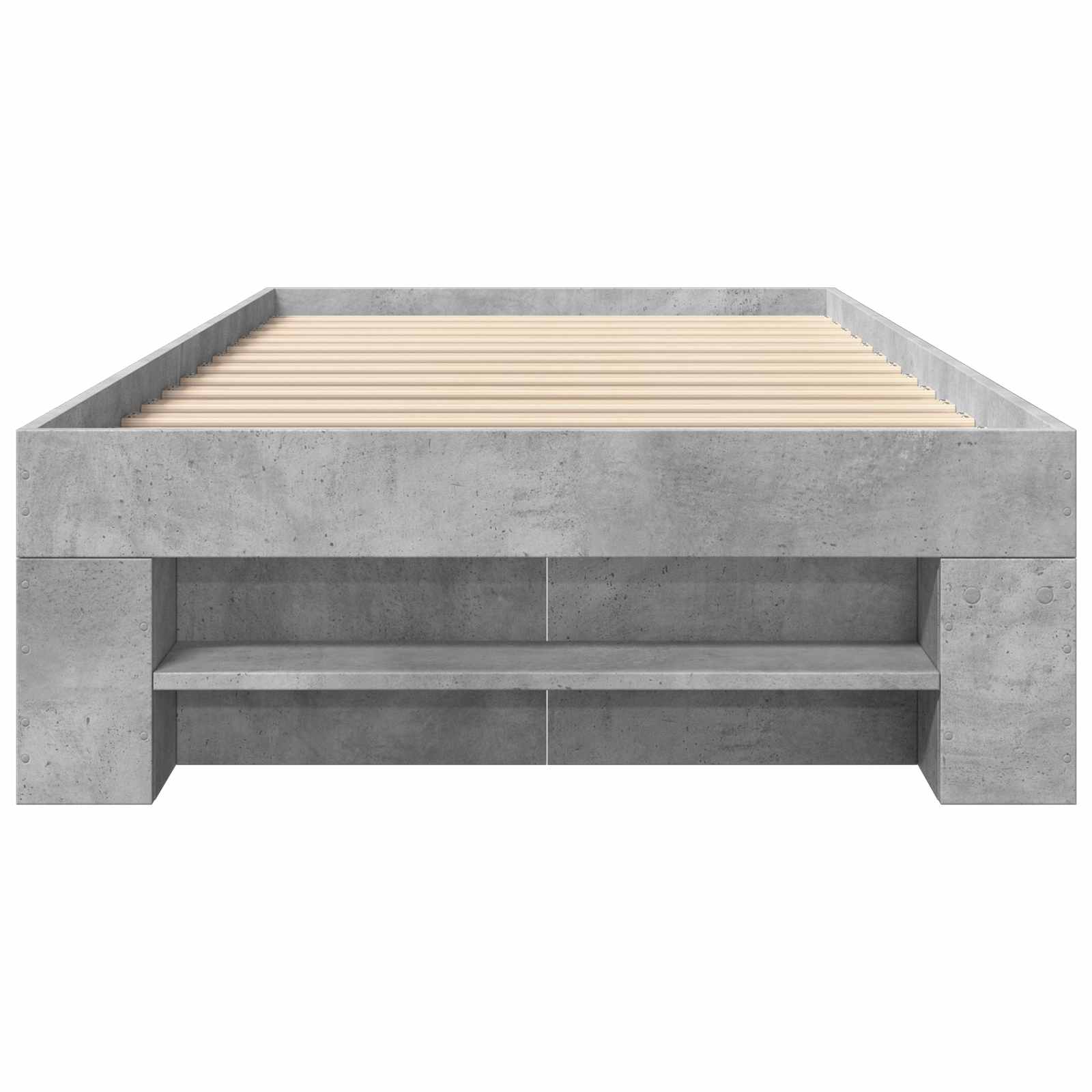 Rám Postele S Úložným Prostorem Betonově Šedá 80 X 200 Cm