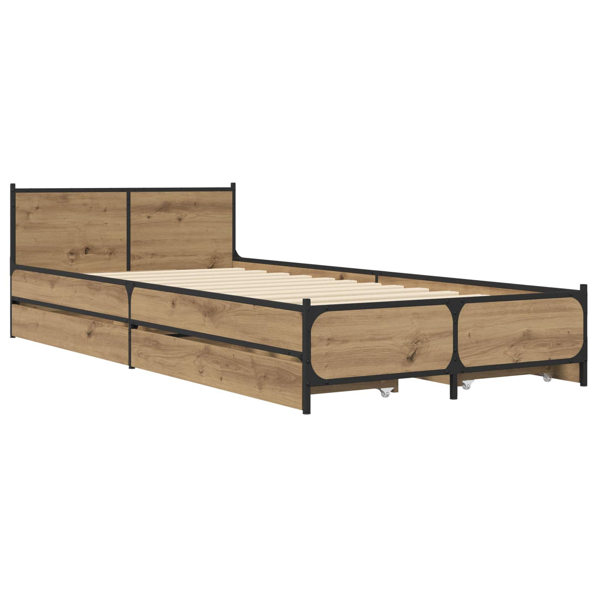 Rám Postele S Čelem Dub Artisan 80 X 200 Cm Kompozitní Dřevo