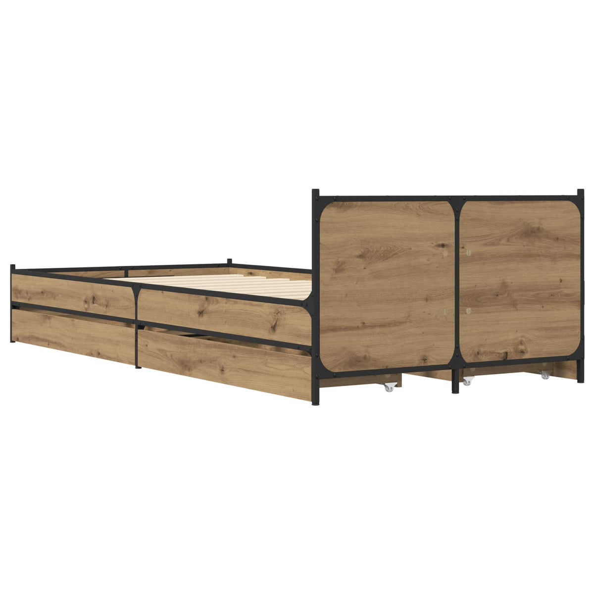 Rám Postele S Čelem Dub Artisan 80 X 200 Cm Kompozitní Dřevo