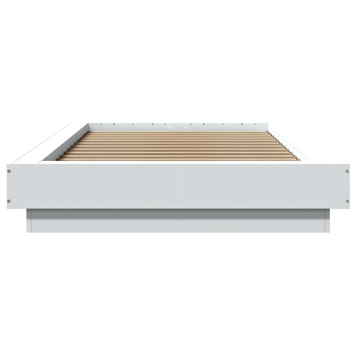 Postel Na Podlaze Bílá 80 X 210 Cm Kompozitní Dřevo