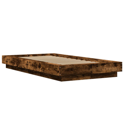 Postel Na Podlaze Kouřový Dub 80 X 210 Cm Kompozitní Dřevo