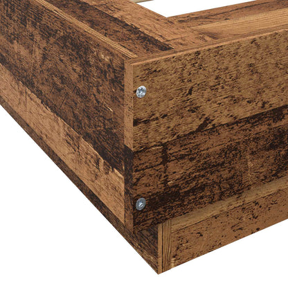 Postel Na Podlaze Staré Dřevo 80 X 210 Cm Kompozitní Dřevo