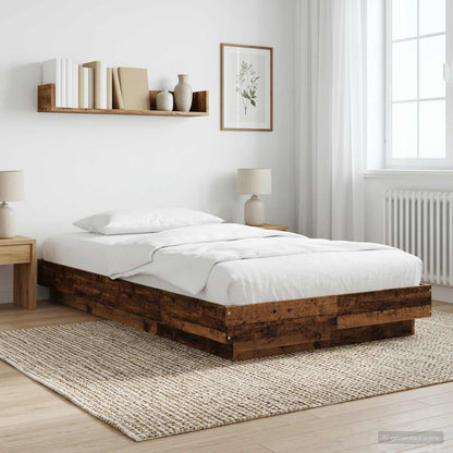 Postel Na Podlaze Staré Dřevo 80 X 210 Cm Kompozitní Dřevo