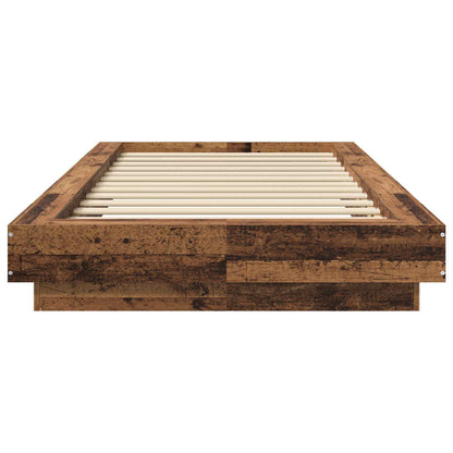 Postel Na Podlaze Staré Dřevo 80 X 210 Cm Kompozitní Dřevo