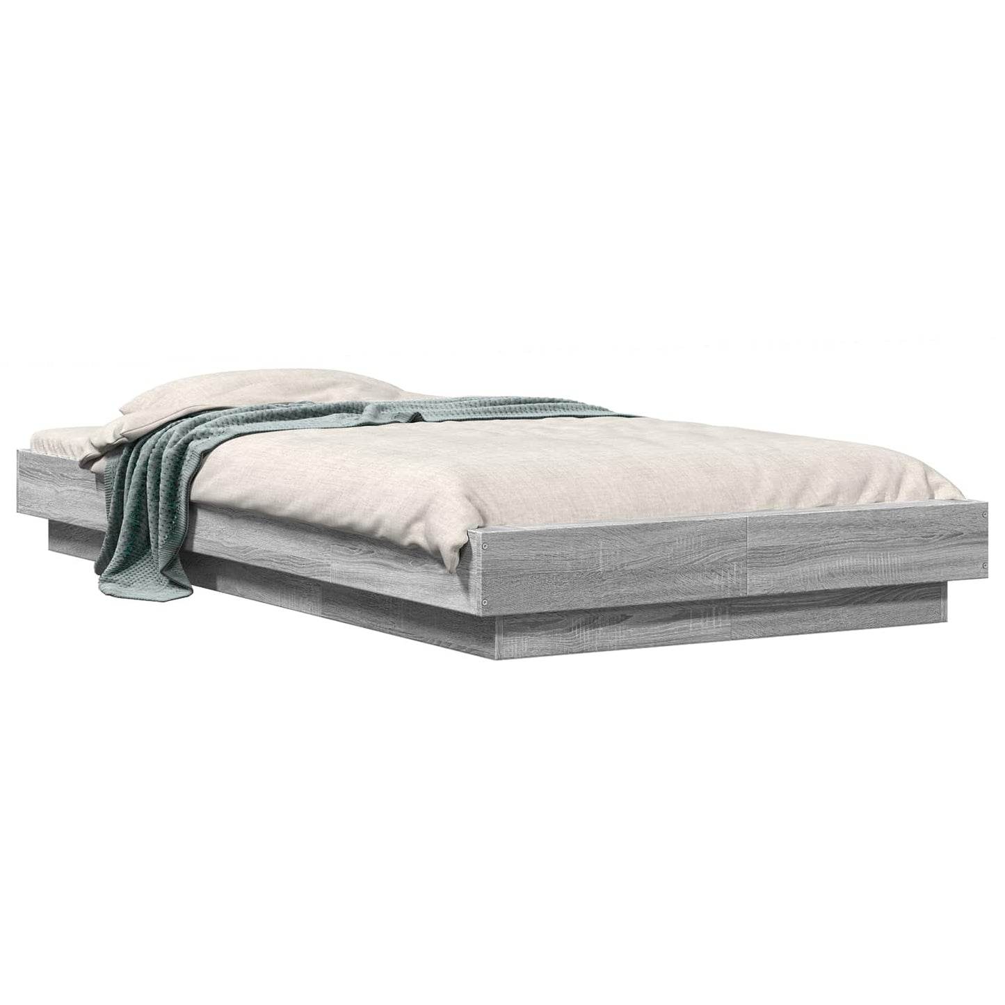 Postel Na Podlaze Šedý Sonoma 80 X 210 Cm Kompozitní Dřevo