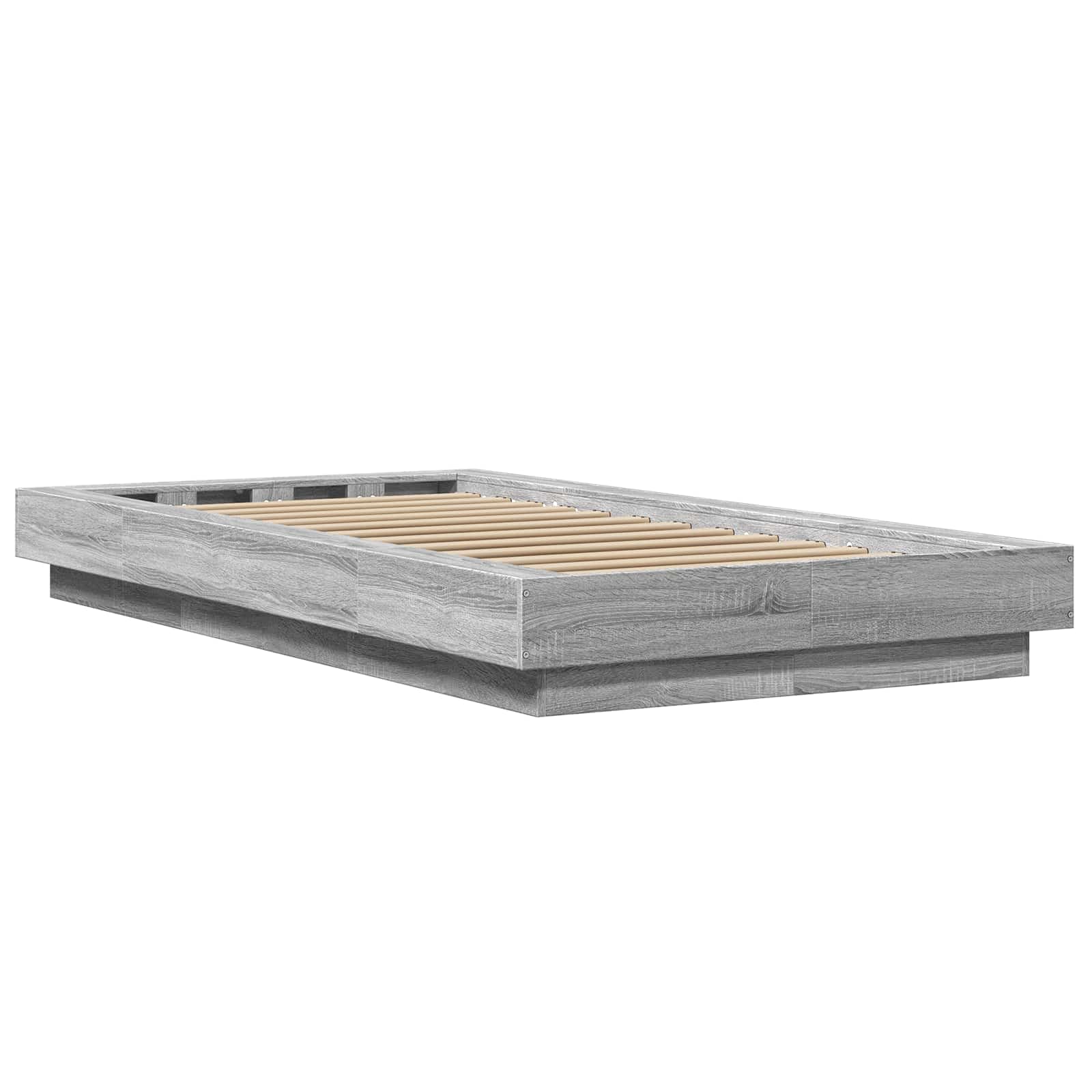 Postel Na Podlaze Šedý Sonoma 80 X 210 Cm Kompozitní Dřevo