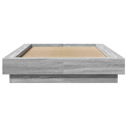 Postel Na Podlaze Šedý Sonoma 80 X 210 Cm Kompozitní Dřevo