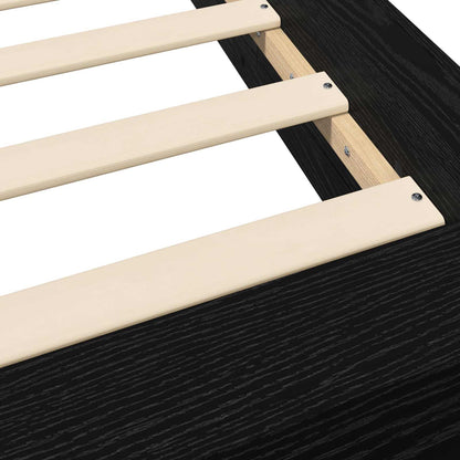 Postel Na Podlaze Černý Dub 80 X 210 Cm Kompozitní Dřevo