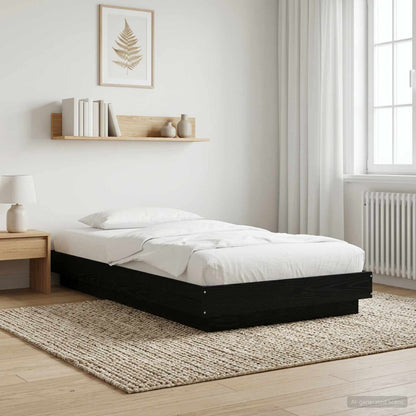 Postel Na Podlaze Černý Dub 80 X 210 Cm Kompozitní Dřevo