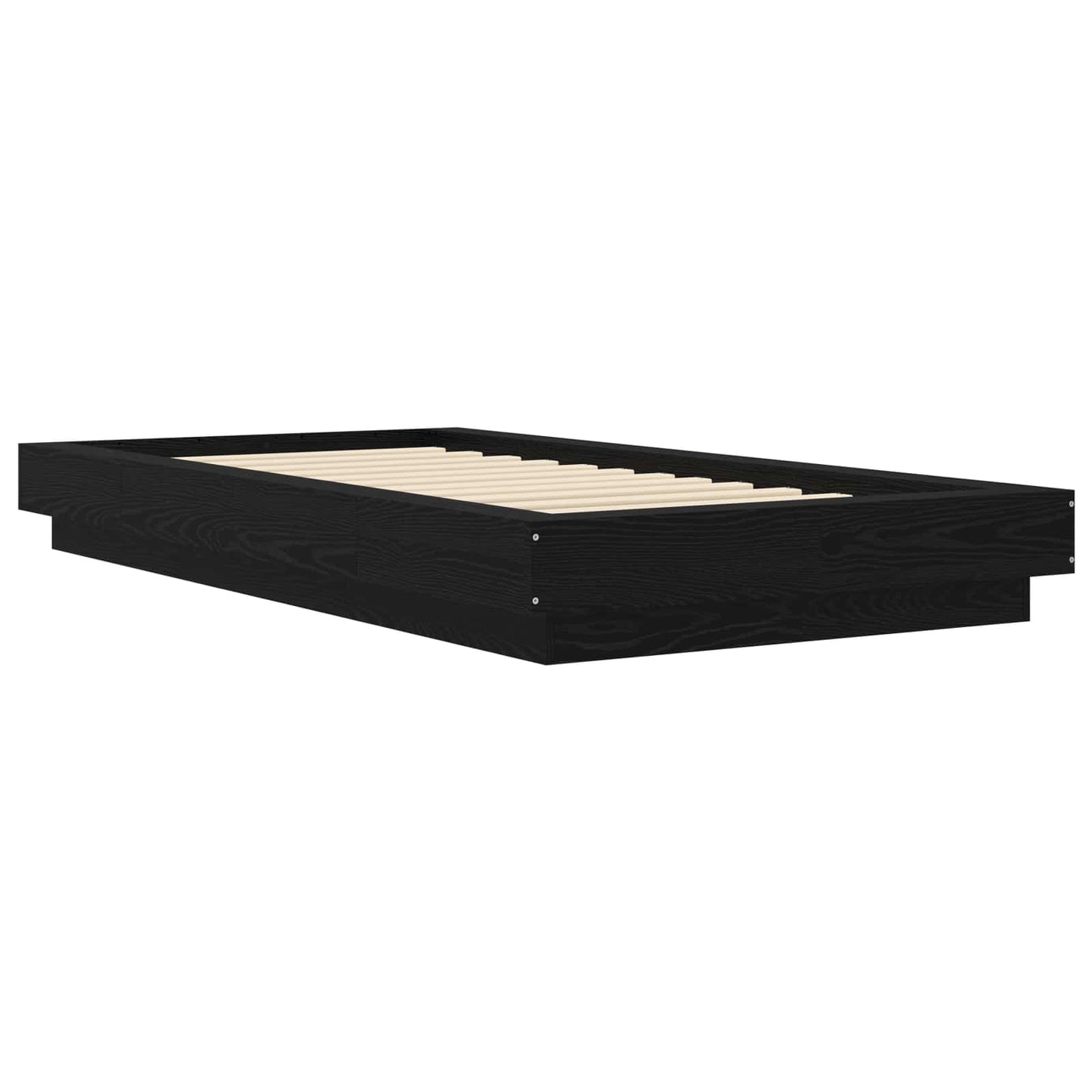 Postel Na Podlaze Černý Dub 80 X 210 Cm Kompozitní Dřevo