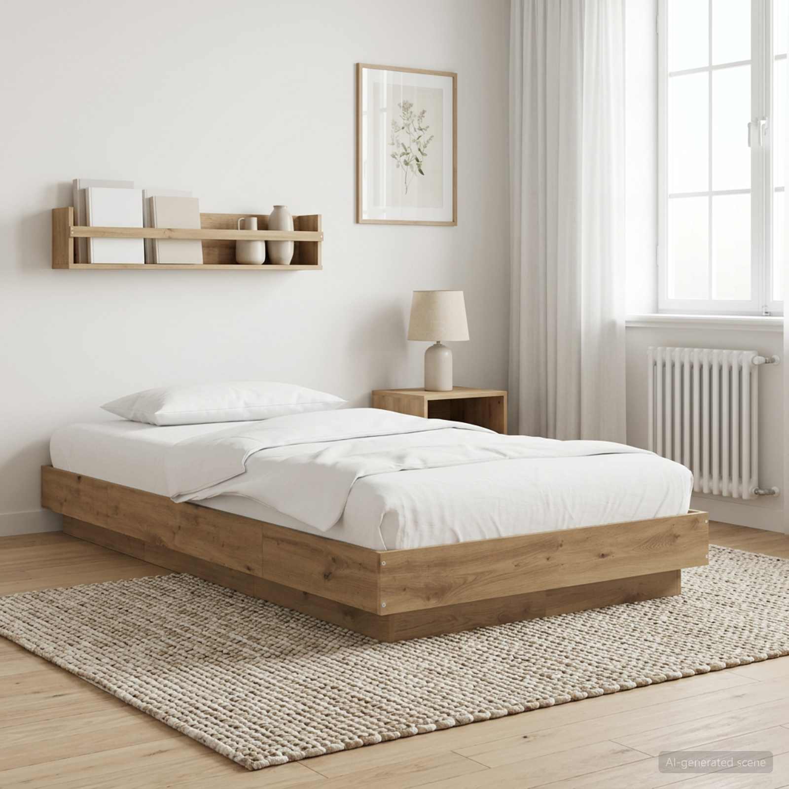 Postel Na Podlaze Dub Artisan 80 X 210 Cm Kompozitní Dřevo