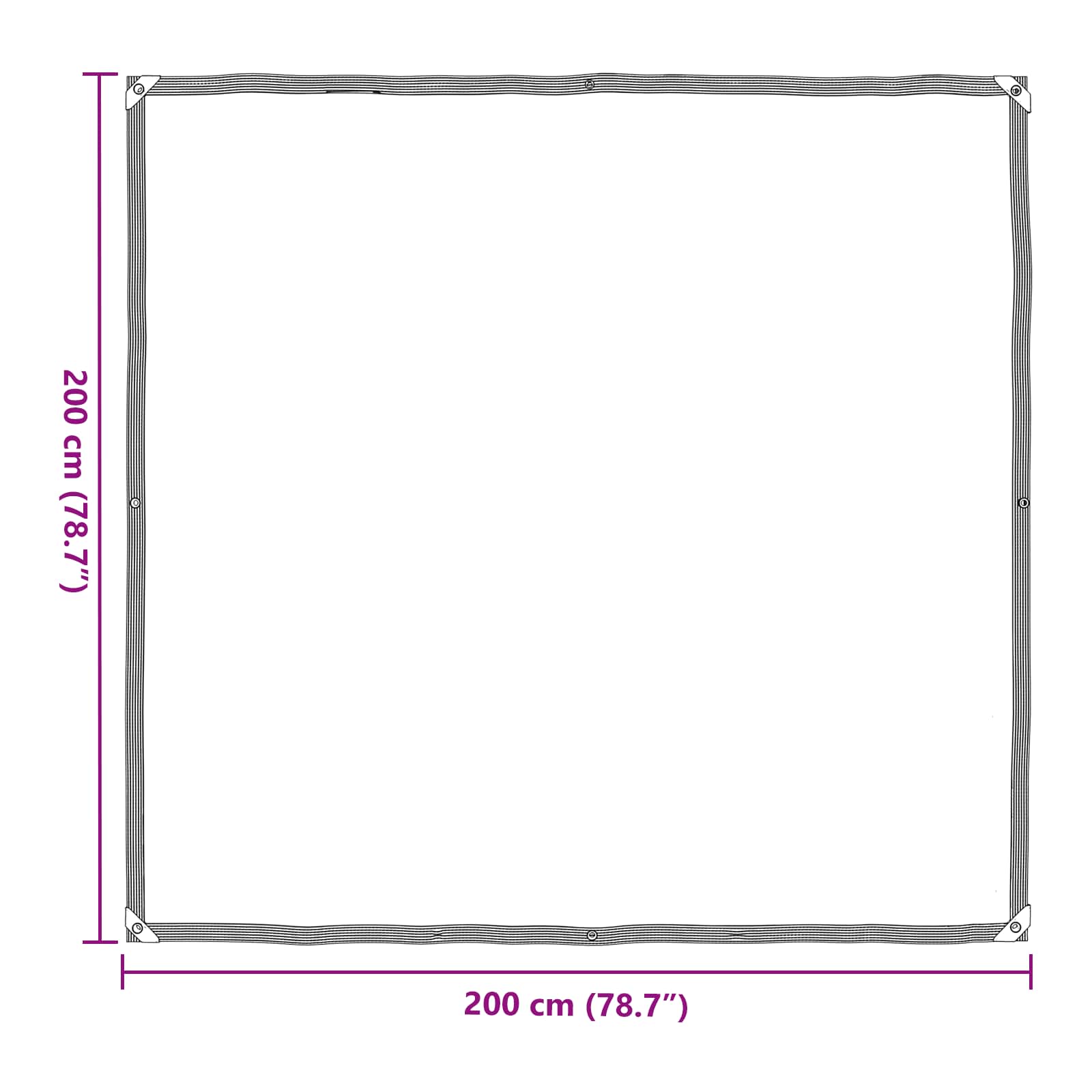 Pokrytí Rostlin Transparentní 2 X 2 M Pe