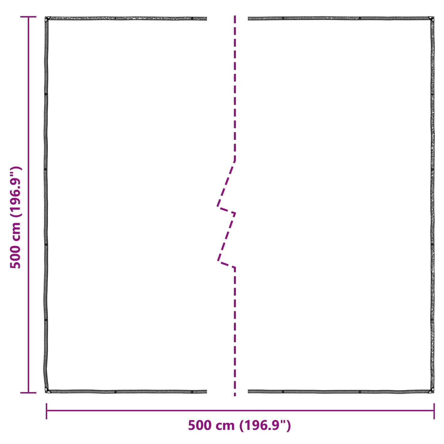 Pokrytí Rostlin Transparentní 5 X 5 M Pe