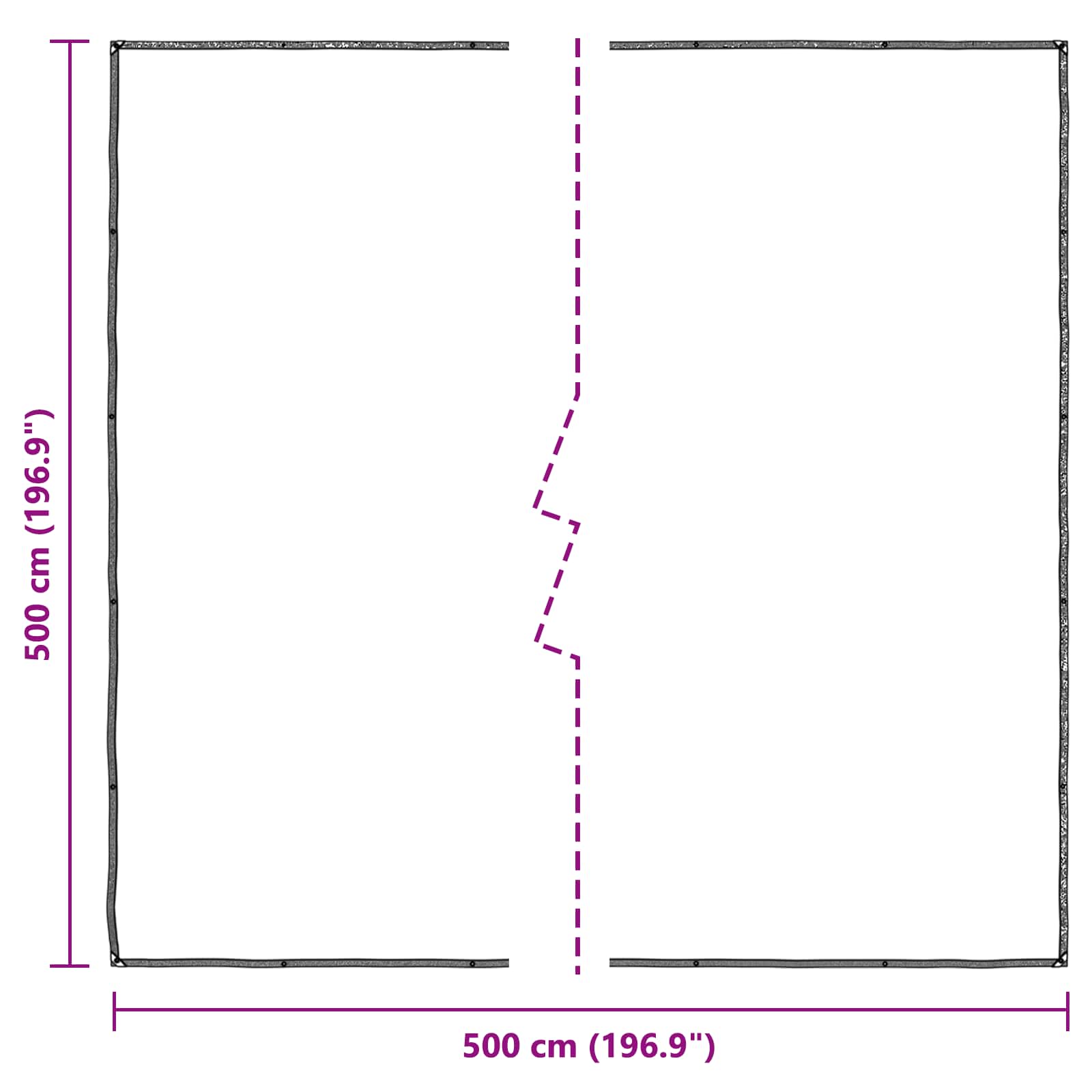 Pokrytí Rostlin Transparentní 5 X 5 M Pe