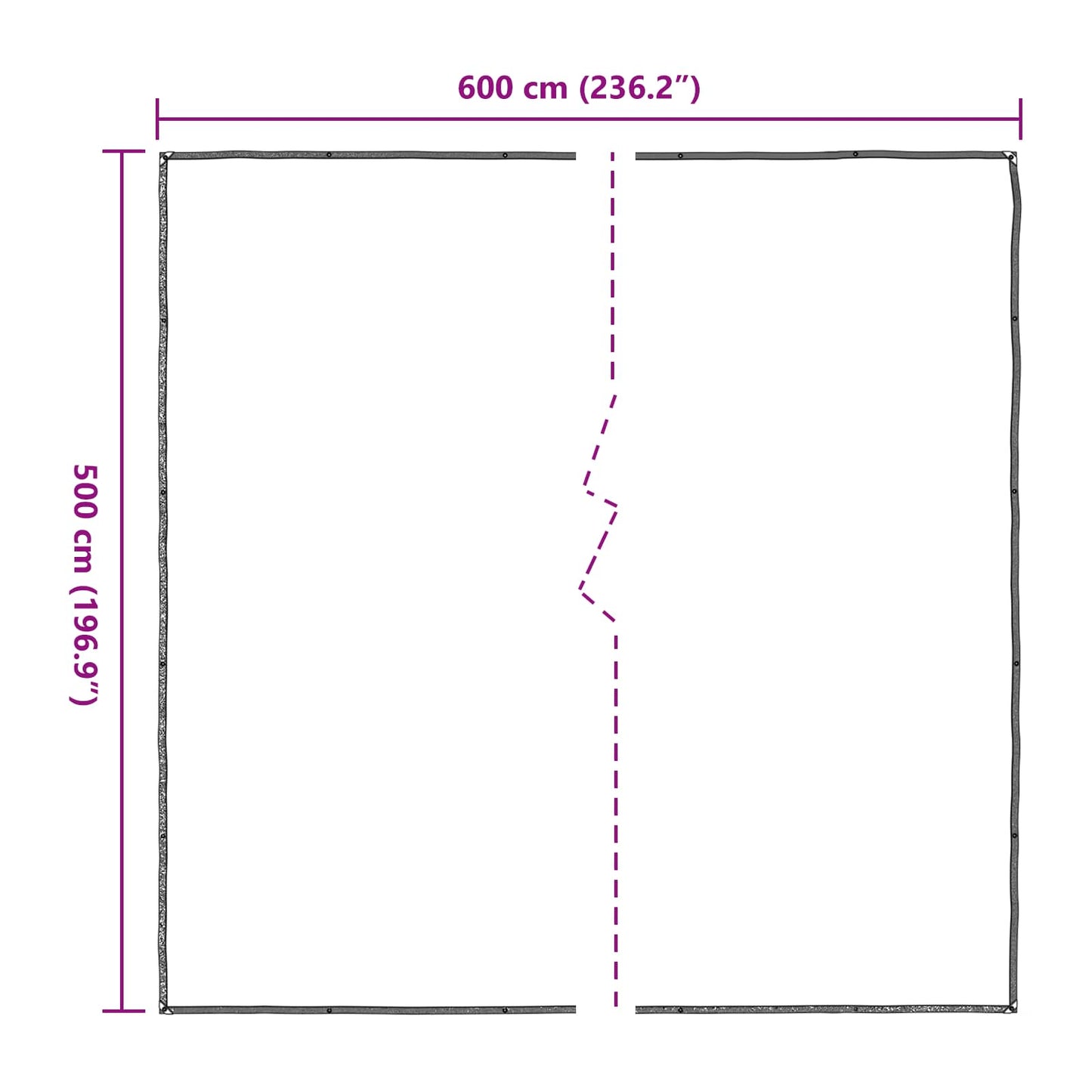 Pokrytí Rostlin Transparentní 5 X 6 M Pe