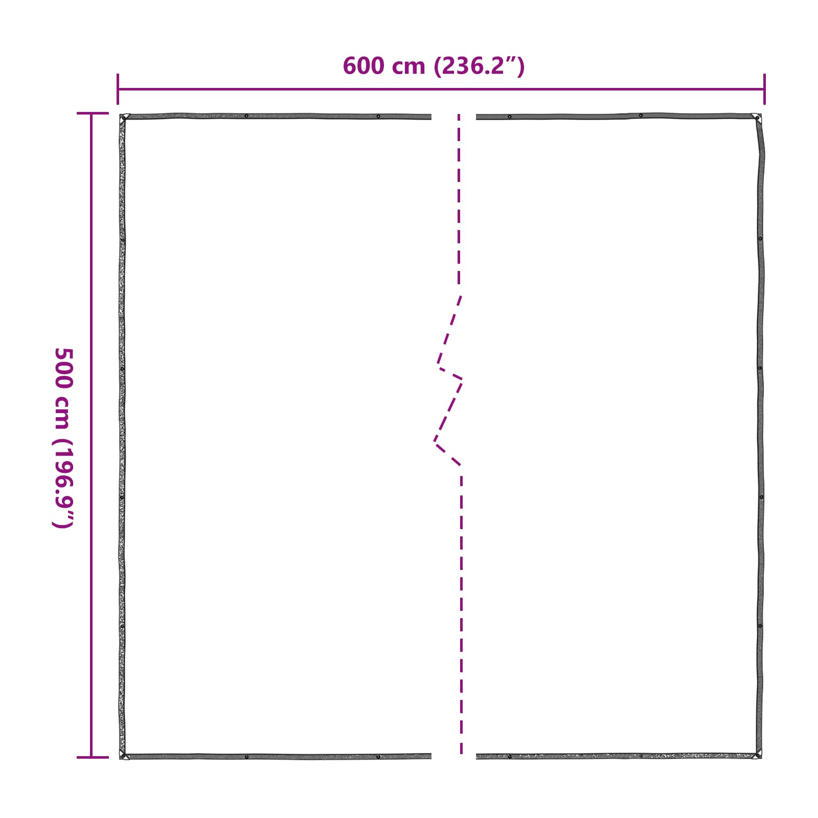 Pokrytí Rostlin Transparentní 5 X 6 M Pe