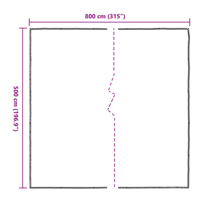 Pokrytí Rostlin Transparentní 5 X 8 M Pe