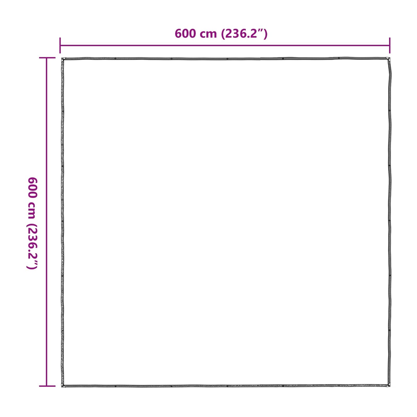 Pokrytí Rostlin Transparentní 6 X 6 M Pe