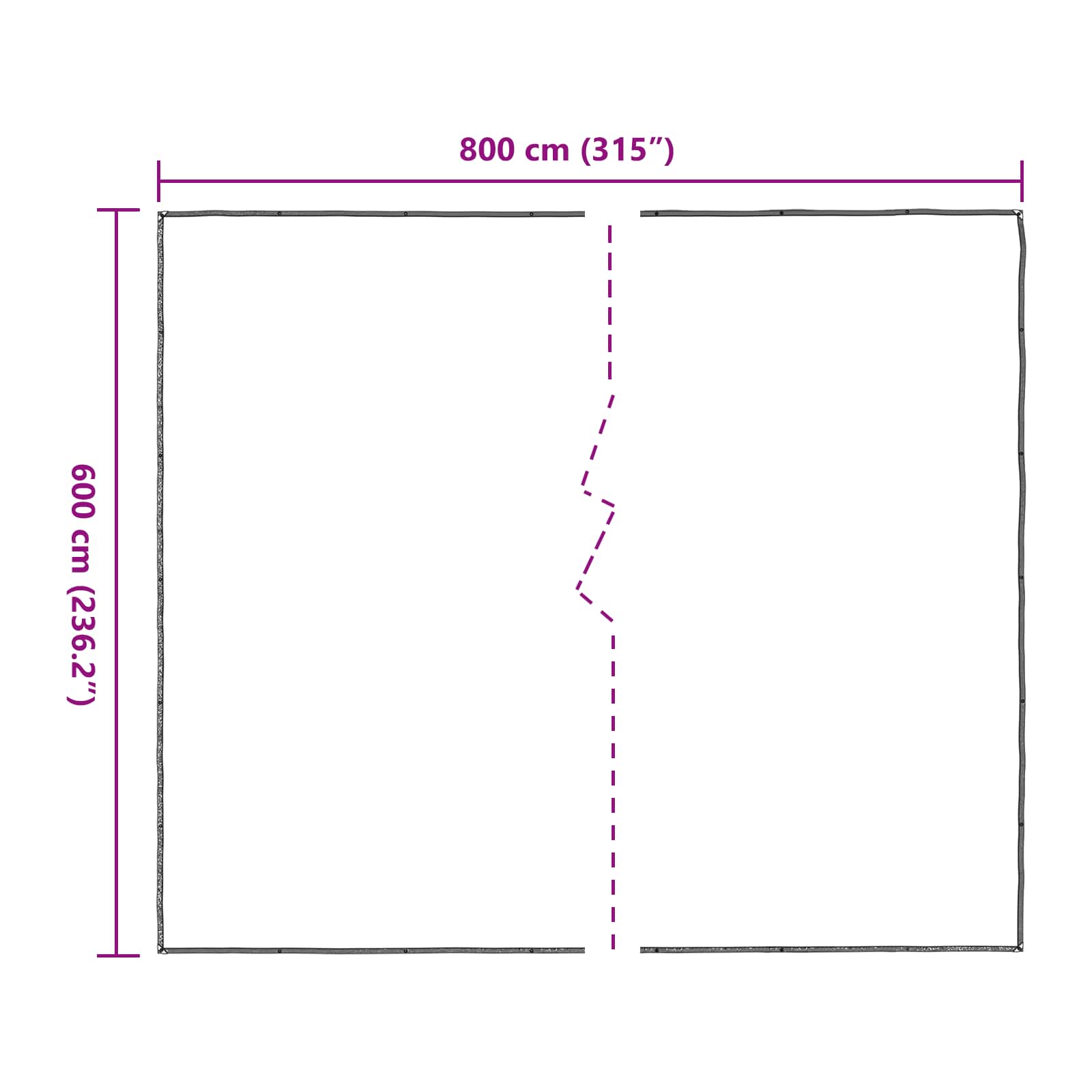 Pokrytí Rostlin Transparentní 6 X 8 M Pe
