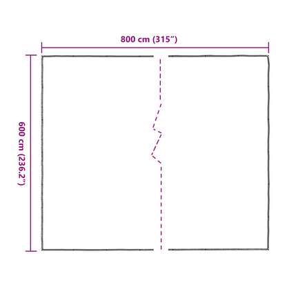Pokrytí Rostlin Transparentní 6 X 8 M Pe