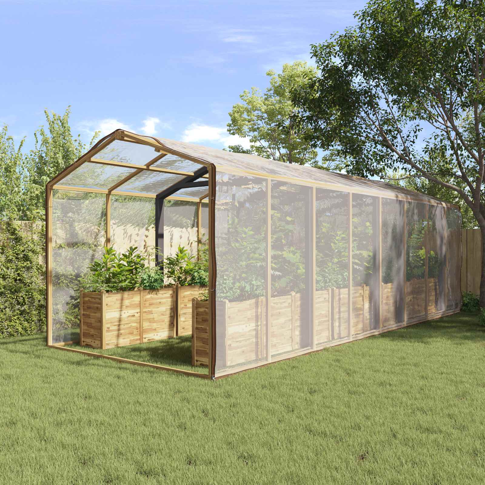 Pokrytí Rostlin Transparentní 6 X 12 M Pe