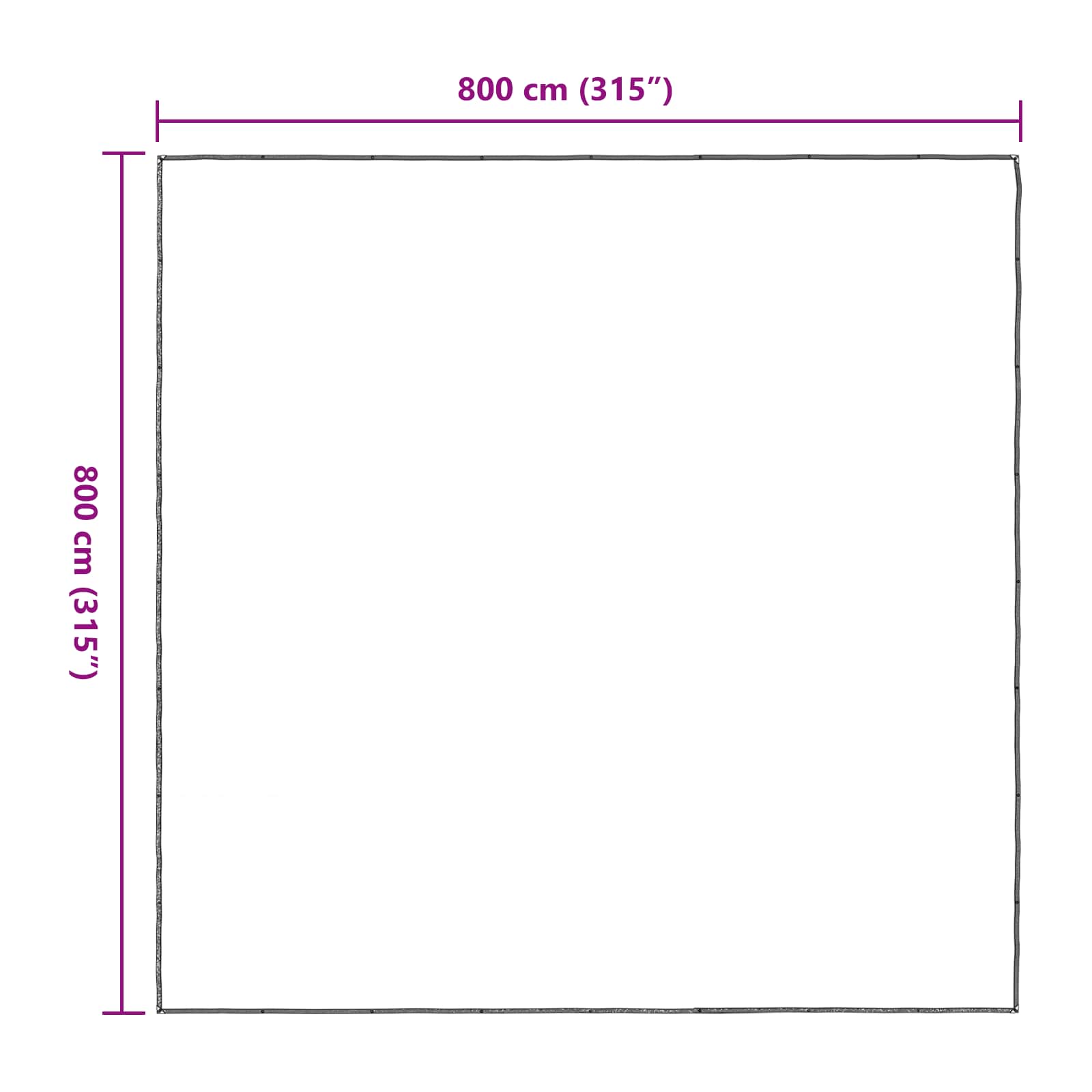 Pokrytí Rostlin Transparentní 8 X 8 M Pe