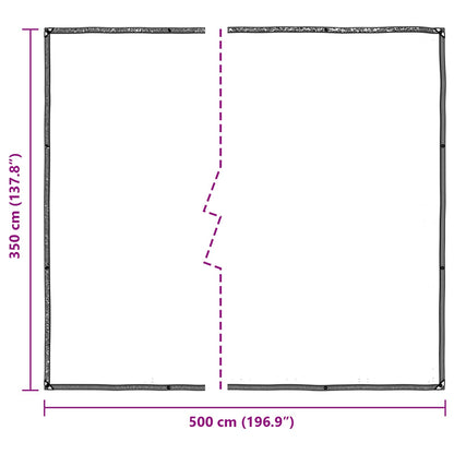 Pokrytí Rostlin Transparentní 5 × 3,5 M Pe