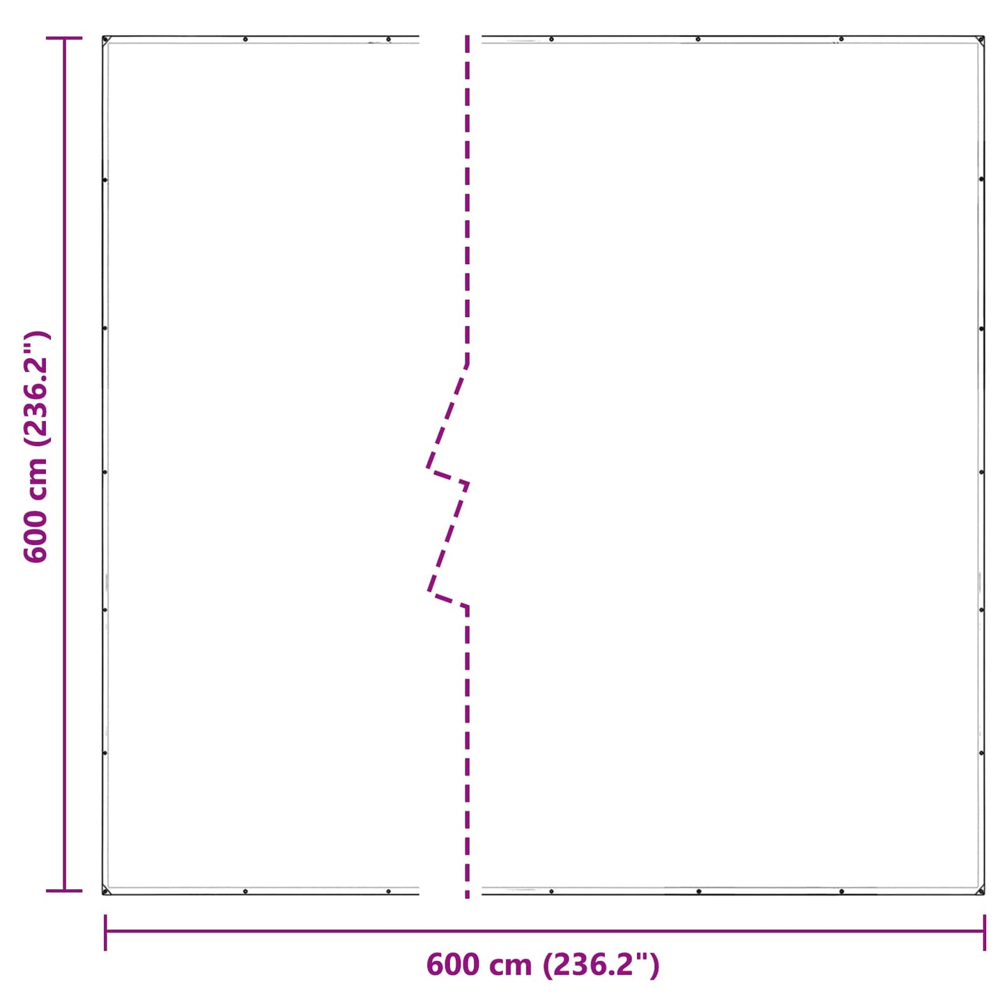 Pokrytí Rostlin Transparentní 6 X 6 M Pvc