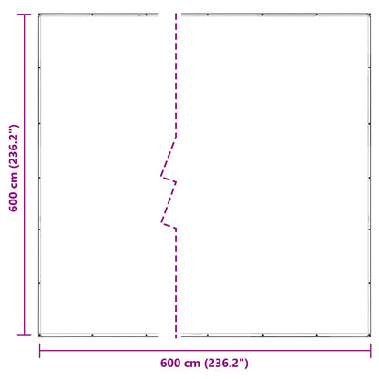 Pokrytí Rostlin Transparentní 6 X 6 M Pvc