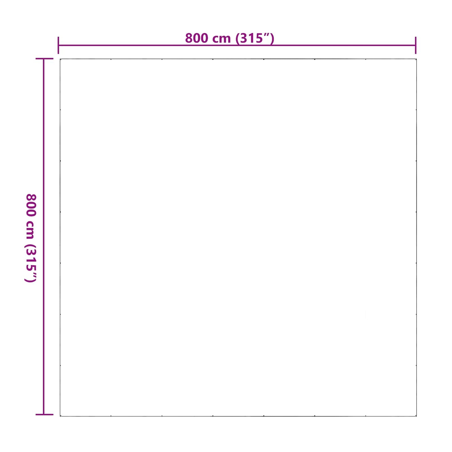 Pokrytí Rostlin Transparentní 8 X 8 M Pvc