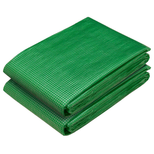 Plachta S Oky 2 Ks Zelená 3 X 5 M 260 Gsm Pe