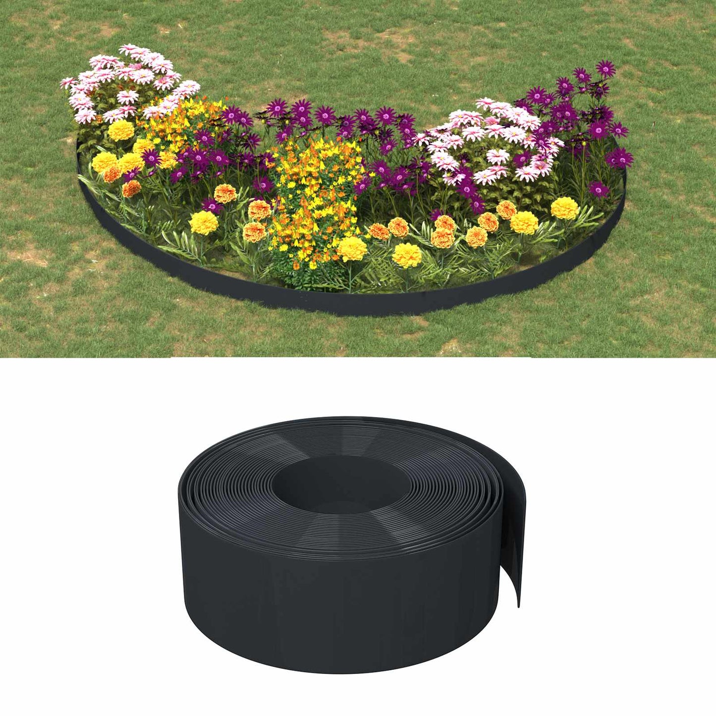 Okraje Do Zahrady 25 M 20 Cm Pe Černá