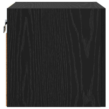 Nástěnný Tv Kabinet Nástěnný 4 Pcs Černý Dub 30,5 X 30 X 30 Cm