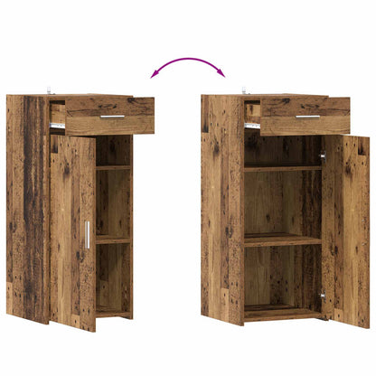 Úložná Skříňka Staré Dřevo 40 X 42,5 X 93 Cm Dřevěný Materiál
