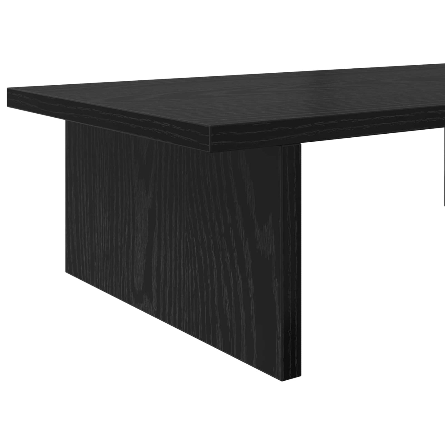 Stojan Na Monitor Černý Dub 100 X 27 X 15 Cm Kompozitní Dřevo
